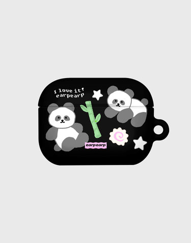 I LOVE IT PANDA-BLACK(에어팟프로-하드)