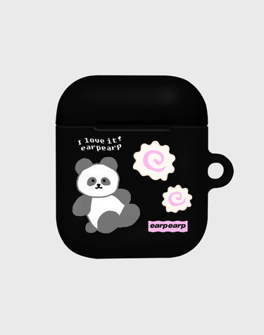 I LOVE IT PANDA-BLACK(에어팟-하드)