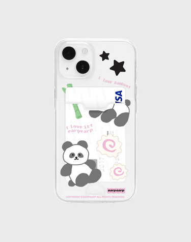 I LOVE IT PANDA-BLACK(카드수납-젤리)