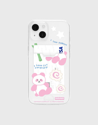 I LOVE IT PANDA-PINK(카드수납-젤리)