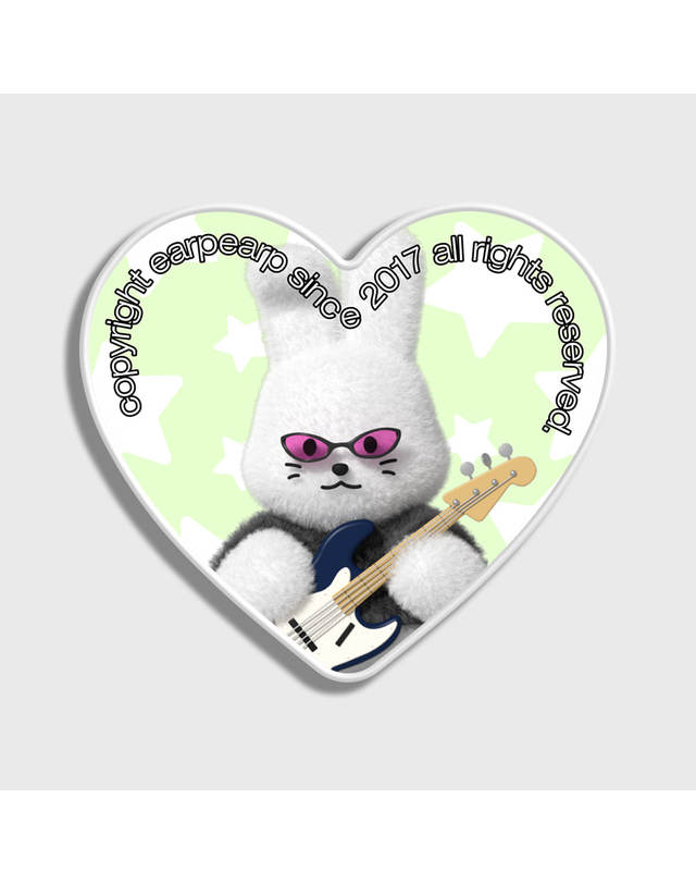 어프어프 POPO BAND CLUB-GREEN(하트톡) 착용컷