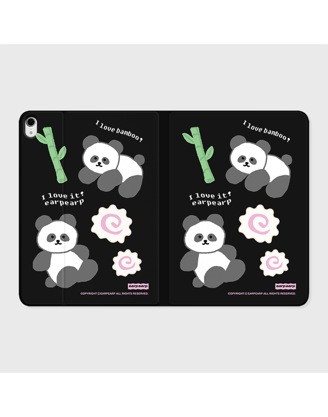 어프어프 I LOVE IT PANDA-BLACK(아이패드-커버) 착용컷
