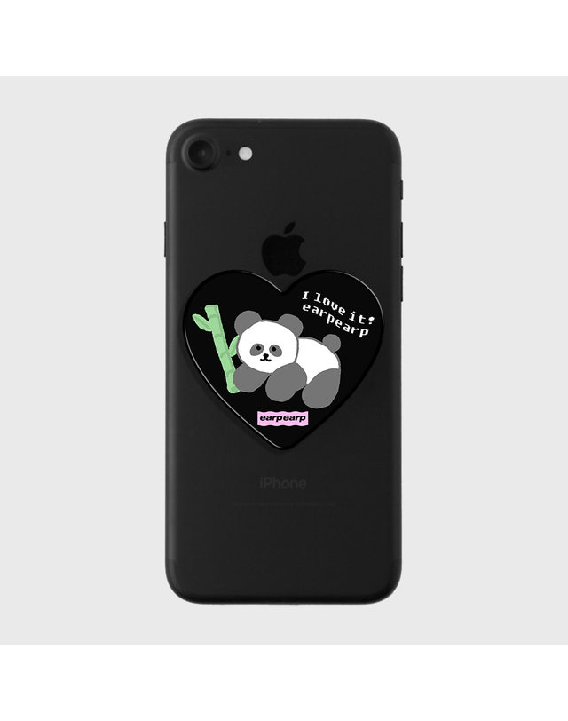 어프어프 I LOVE IT PANDA-BLACK(하트톡) 착용컷
