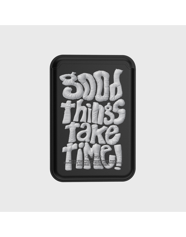 어프어프 GOOD THINGS TAKE TIME(맥세이프-레더 카드지갑) 착용컷