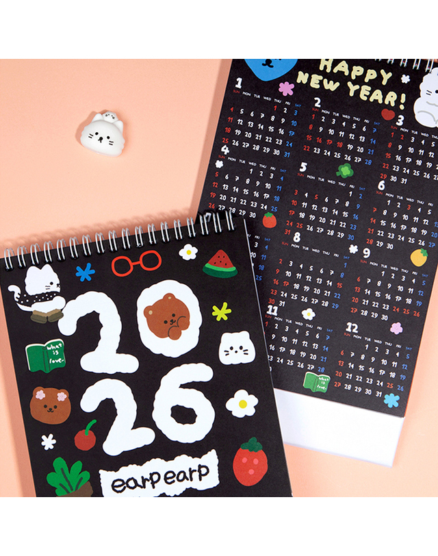 어프어프 2026 DESK CALENDAR /캘린더 착용컷