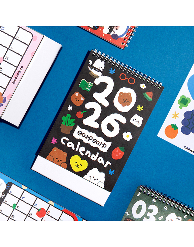 어프어프 2026 DESK CALENDAR /캘린더 착용컷