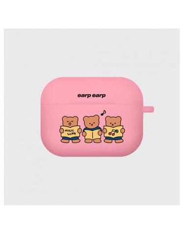 [입점사]Music song bear-pink(Air pods pro case)