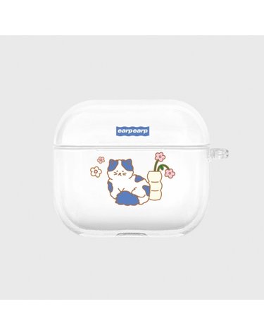 [입점사]HAPPY CAT HOUSE-BLUE(에어팟3-클리어하드)
