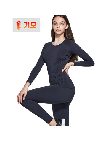 테슬라 기모 내의 내복 언더레이어 라운드 긴팔 TM-XUD54