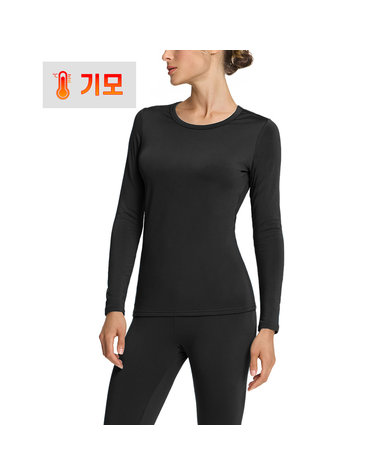 테슬라 기모 발열내의 겨울 보온 방한 여성내복 상의