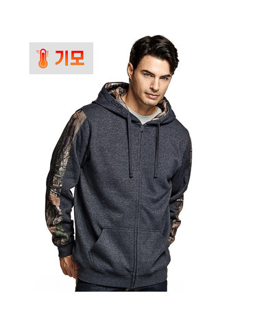 CQR 남성 긴팔티셔츠 방한 기모 후드집업 CQ-HOZ330