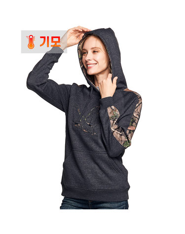 CQR 여성 긴팔티셔츠 방한 기모 후드티 CQ-WOH340