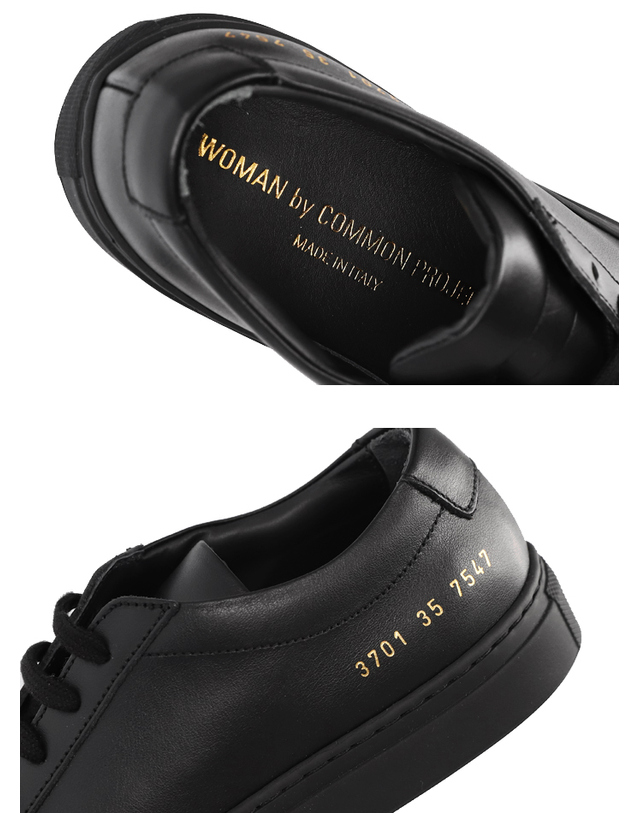 커먼 프로젝트 커먼프로잭트 커먼프로젝트 아킬레스 3701 7547 BLACK 로우 스니커즈 착용컷