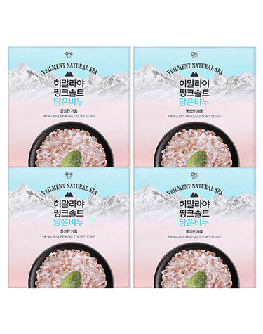 온더바디 벨먼 핑크솔트 비누 90g*4