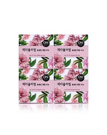 온더바디 체리블러썸 휘핑비누 90GX4