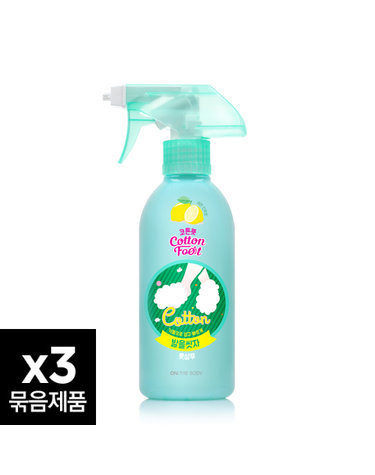 온더바디 발을씻자 코튼풋샴푸 레몬향 385ml * 3
