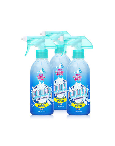 온더바디 발을씻자 코튼풋샴푸 쿨링 385ml * 3