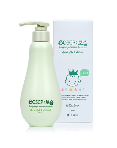 베비언스 LG생활건강 BOSCP:보습 베이비 샴푸&바디워시245ml