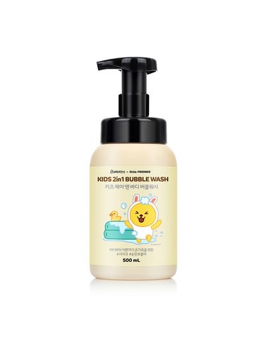 베비언스 LG생활건강 카카오 키즈 2in1 헤어 앤 바디 버블워시 무지(500ml)