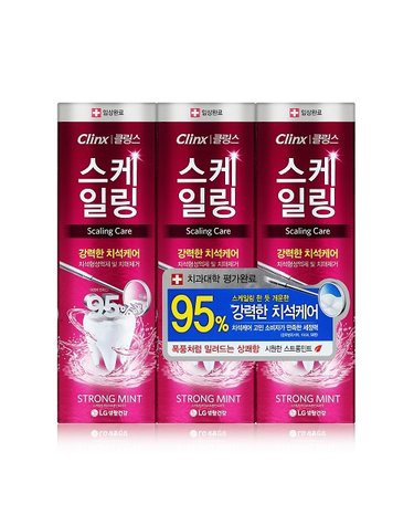페리오 클링스 스케일링케어 100g*3 (스트롱민트)