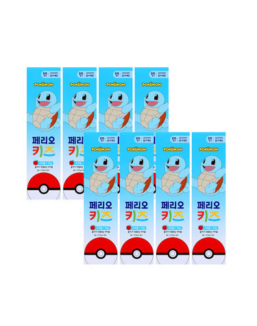 페리오 키즈 3단계 치약 75g*8 (꼬부기)