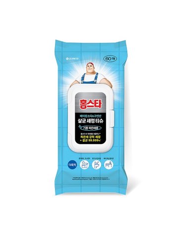 홈스타 살균세정티슈 기름찌든때 60매