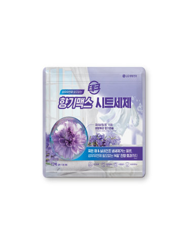 테크 섬유유연제 필요없는 향기맥스 시트세제 12매