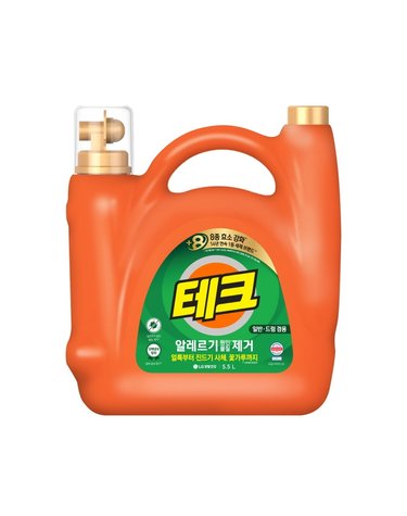 테크 원인물질 제거 일반드럼 대용량 액체세제 5.5L