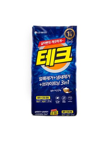 테크 3in1 분말세제 일반드럼 겸용 리필 2KG