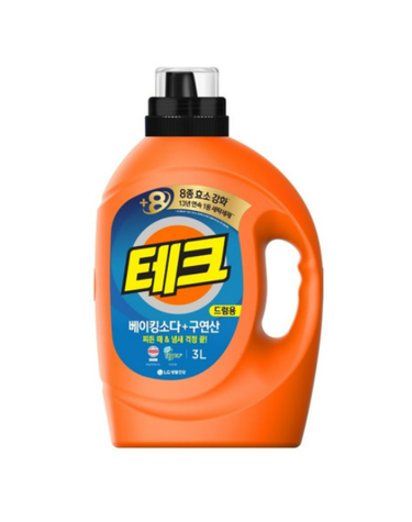 테크 베이킹소다+구연산 액체세제 드럼 용기 3L