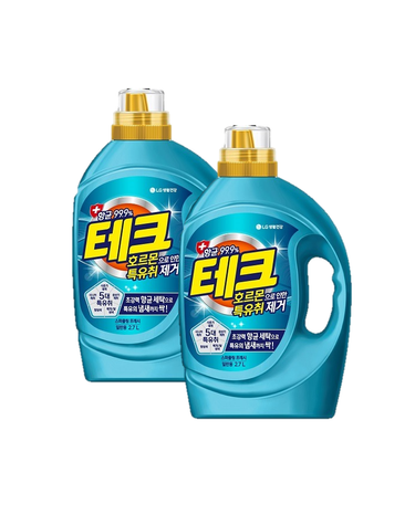 테크 호르몬특유취제거 액체세제 일반 용기 2.7L X 2개