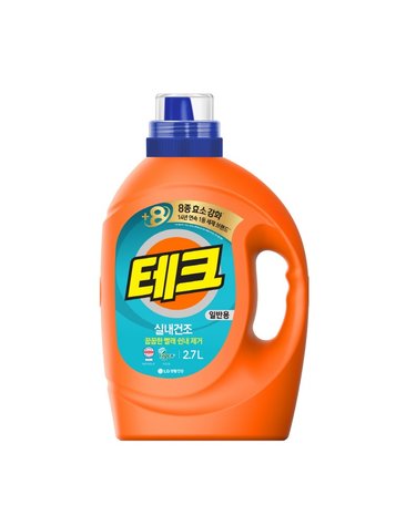 테크 실내건조 액체세제 일반 용기 2.7L