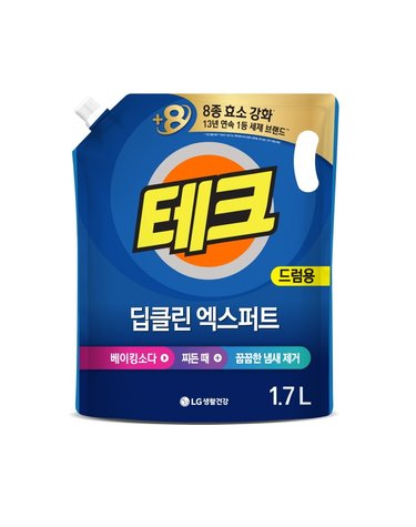 테크 딥클린 액체세제 드럼 리필 1.7L