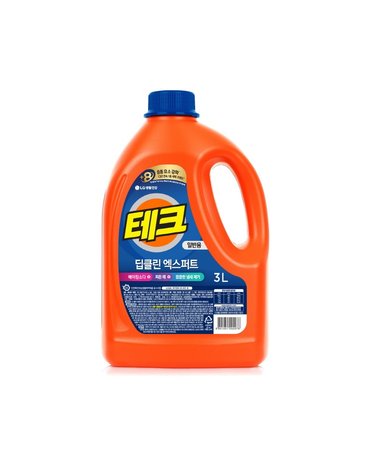 테크 딥클린 액체세제 일반 용기 3L