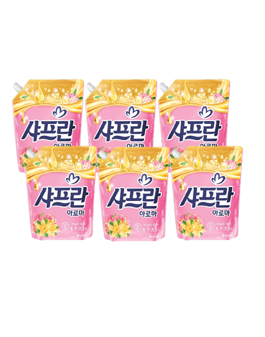 샤프란 아로마 바닐라 핑크 리필 2.1L X 6개