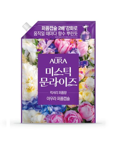 아우라 30일지속 초고농축 퍼퓸캡슐 섬유유연제 1.7L  미스틱문라이즈