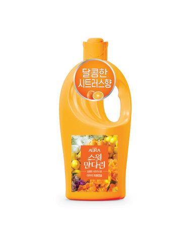 아우라 30일지속 초고농축 퍼퓸캡슐 섬유유연제 1L 스윗만다린
