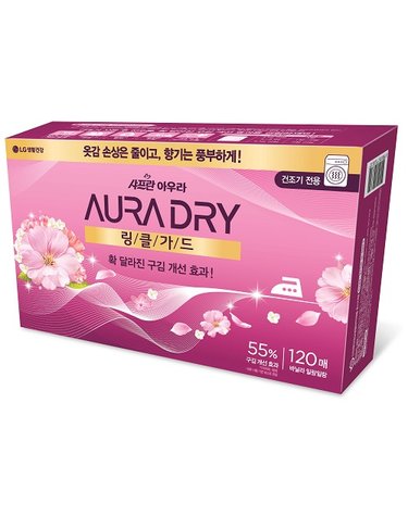 아우라 드라이시트 링클가드(구김개선)120매