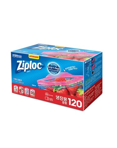 지퍼락 그립앤실 냉장 중형 120매