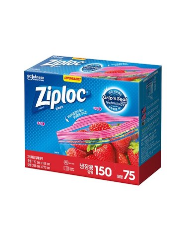 지퍼락 그립앤실 냉장 225매 (중형 150매+대형 75매)