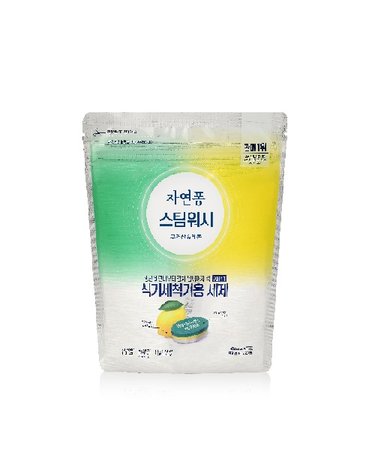 자연퐁 스팀워시 식기세척기 주방세제 타블렛 레몬향 10gX55입