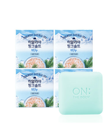 벨먼 히말라야 핑크솔트 비누 90g 4입 허브향