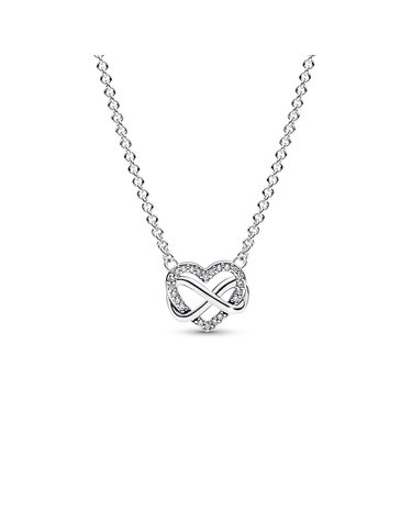 판도라 392666C01 스파클링 인피니티 하트 콜리에 목걸이