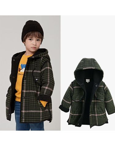 [보리보리] 아동 체크 야상 점퍼 C214JMG52P