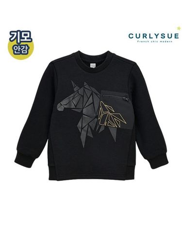 컬리수 [보리보리] 유니콘 맨투맨티셔츠기모 CNW1GQTS52BK