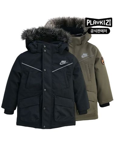 [보리보리] 나이키 키즈 퍼후드 다운 패딩 점퍼 APW13QDM21