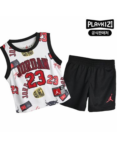 [보리보리] 조던 키즈 민소매 상하복 세트