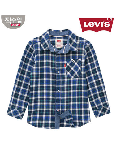 [보리보리] 주니어 우븐 체크 셔츠