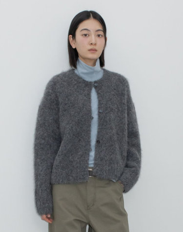SURI ALPACA CARDIGAN / CHARCOAL