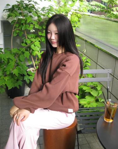 WAFFLE TOP / BROWN